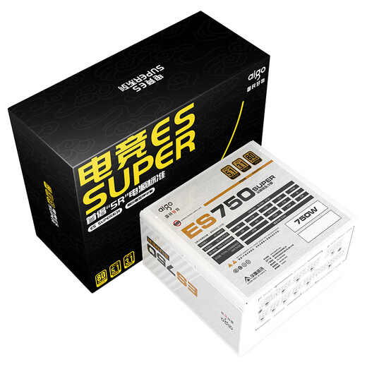 Patriot Esports ES750W/850W SUPER Goldmedaille, Vollmodul, Desktop-Computer-Host-Netzteil, japanischer Kondensator, ATX3.1, geprägtes Kabel, ES750W SUPER Goldmedaille, Vollmodul, ATX3.1, weiß
