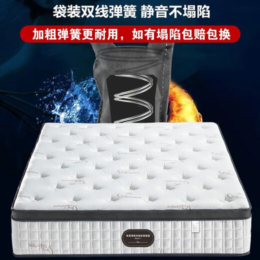 
Taogou Haima Mattress Simmons Independent Spring Natural Latex 3E Coconut Brown Mattress Five-star Hotel Soft and Hard Use Hotel Style Independent Spring + 2CM Latex Moderate 1350*2000