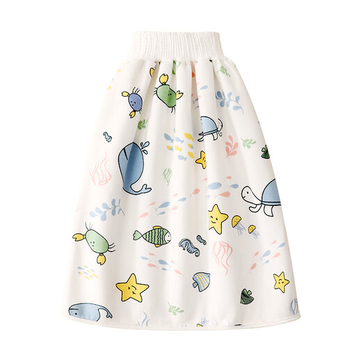 
Yanni Bella children's piss skirt baby waterproof piss pad baby boy leak-proof diaper pants diaper trash training pants can be washed Yellow 1 pack M (0-4 years old)