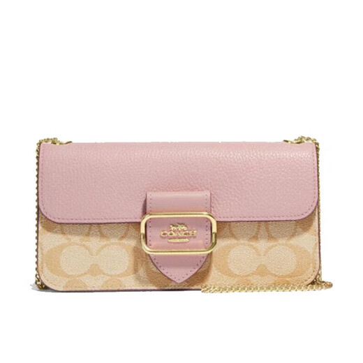 Entraîneur (entraîneur) Bag féminin Morgan Mini Chain Sac à bandail Morgan Morgan Morgan Morgan pour sa petite amie CE693 KAKI PINK IMV3C