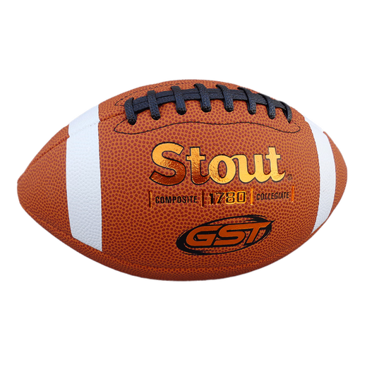 Powerti American Football Erwachsener Wettbewerb Training GST1780 Neue Version von Pu Particle Wear-Resistant Touchdown Taille Flag Nr. 9 Upgrade Modell Brown Gold Shield Nr. 9 Erwachsene Ball