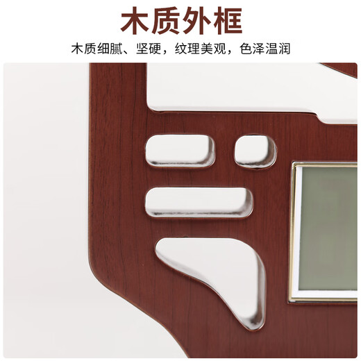 Hanshi (Hense) Classical New Chinese Desktop Clock Living Room Home Decorative Clock Perpetual Calendar Desktop Creative Clock HD229 Metal Dial (Perpetual Calendar)