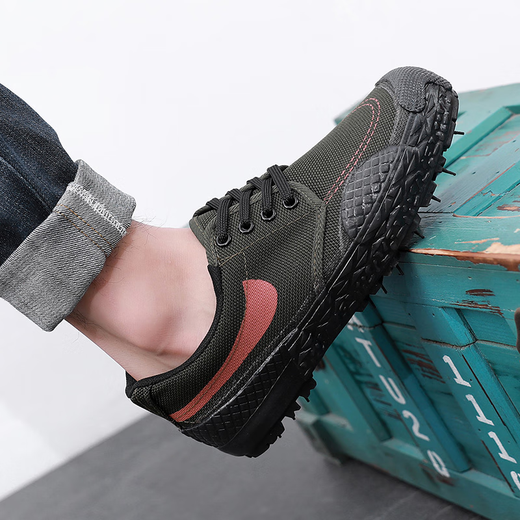 3571 Jiefang Shoes Мужская резиновая обувь желтая резиновая обувь строительная площадка износостойкая трудовая обувь сельскохозяйственные угодья.