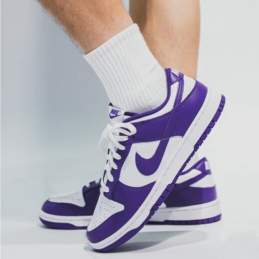 
Nike (NIKE) Dunk Low Men's Shoes Retro Low Top Anti-Slip Wear-resistant Fashion Fashionable Board Shoes Sports Shoes Casual Shoes DD1391-104 White Purple#Gift Gift Recommendation 42