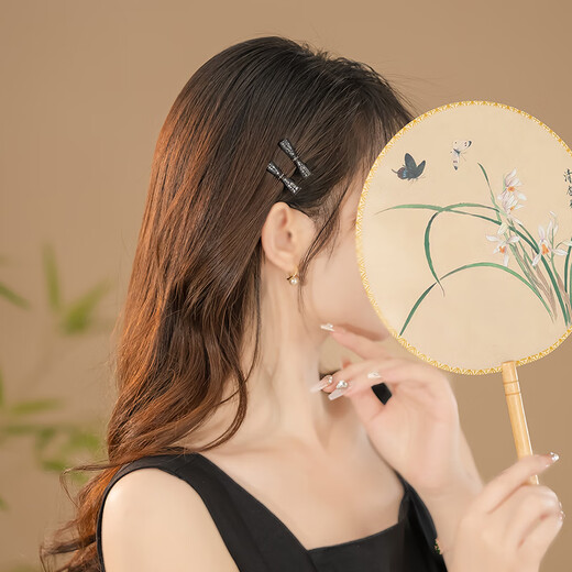 Chimera (CHIMERA) Light Luxurious Rhinestone Bow Hair Clip Feeling Internet Celebrity Bangs Clip Side Hair Clip Hair Clip Girl Birthday Gift