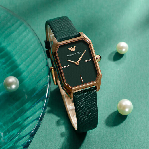 
Emporio Armani watch women's belt steel belt simple retro starry sky watch European and American watch Valentine's Day gift for girlfriend same price 618 small green watch luxury gift box - AR11149
