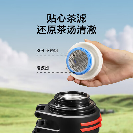 Thermos kettle made in Tokyo, large capacity, portable thermos, outdoor travel cup, 304 stainless steel 2L