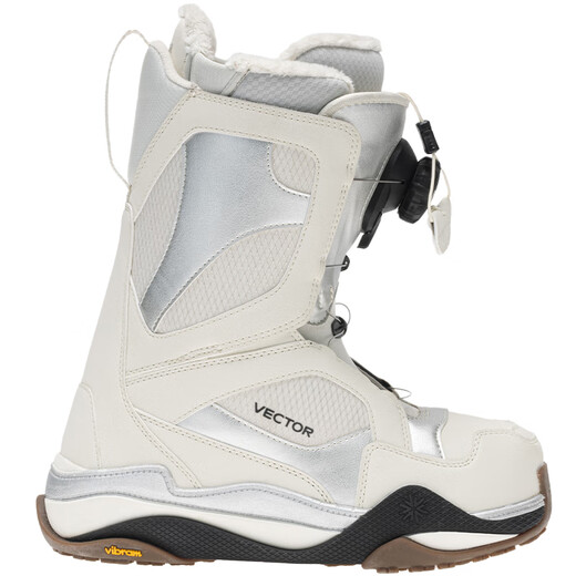 Vector snowboard shoes for women, anti-slip, shock-absorbing, warm and waterproof ski equipment, all-round, all-region outdoor, fast-wearing ski boots, snow mountain white, women's ski boots 36