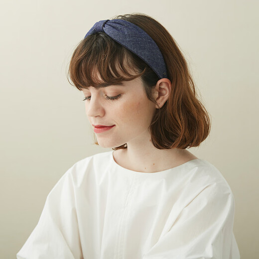 ALEXANDRE DE PARIS Eiffel series headband small fresh style hair accessory gift for girlfriend M dark blue