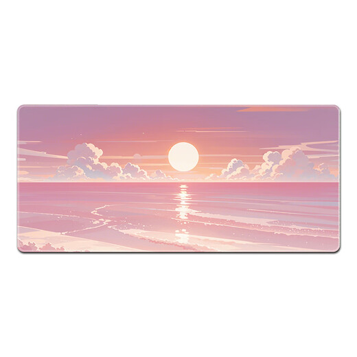 Ruqinlian oil painting landscape mouse pad super large literary male and female workstation office computer desk pad beautiful keyboard pad 13919 Tinghai Long 600mmX width 300mmX thickness 2mm