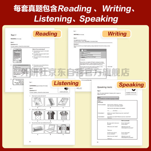 PET neuer Fragentyp, offizielles Testpapier 2 Cambridge General Level 5 Examination, autorisiert von Cambridge, einschließlich Antworten, äußerst detaillierter Analyse, Beurteilung durch den Prüfer (mit Scan-Code-Audio, gesprochenem Beispielvideo)