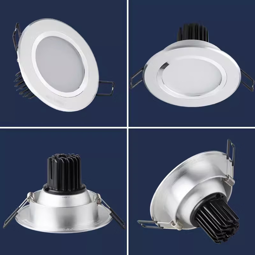 雷士照明雷士锋景筒灯LED银色筒灯NLED9225/NLED923N/9235/7W/924天花洞灯 NLED923/5W暖白光4000K 开孔85mm