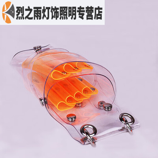 Shantou Lincun transparent scissors bag hairstylist hairdressing tool bag hair cutting bag scissors bag barber scissors bag transparent color