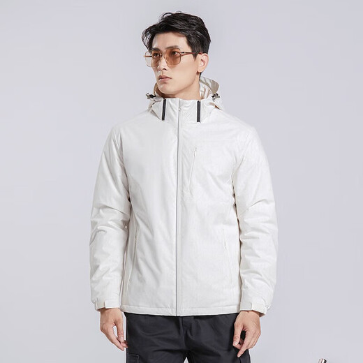 Woodpecker (TUCANO) plus velvet integrated jacket for women and men single-layer outdoor autumn and winter mountaineering jacket jacket warm soft shell windbreaker 9930A-2 Ginkgo white-men [camouflage] L
