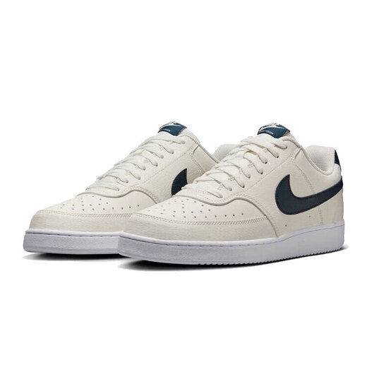 Nike Herrenschuhe 2025 Sommer Neu einfacher Version Air Force One Court Sneakers Weizenfarbe Casual Schuhe HQ4867-101 Segel Weiß/Ortel Deep Sea Blue 44.5