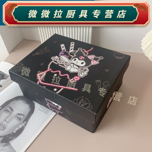 Rongtao super cute and exquisite large gift box storage box cartoon household storage box thickened high-value toy empty box black culomi 39*30*30 meters long, wide and high