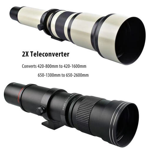 Tiangong 420-1600mm F8.3 manual lens telephoto zoom telephoto telephoto single-eye moon-exploration bird photography landscape custom model black bayonet standard