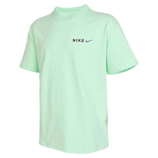 Camiseta de manga corta Nike (Nike) para hombres 2025 Summer Nuevo Sportswear Knitt Burnable Redded Round Top Halleved Top HF6172-053 HF6172-376 Green Pure Algody M Recomendado 120-130Jin [Jin equivale a 0.5 kg]