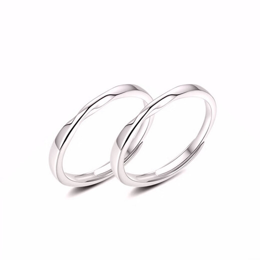 Nilan platinum Möbius ring PT950 couple ring plain ring engraved platinum wedding women's ring opening adjustable