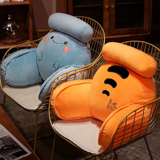 Selected bedside cushion soft bag large back sofa dormitory pillow bed reading student pillow cat with zipper removable and washable home economic model 61.1*41*16 cm