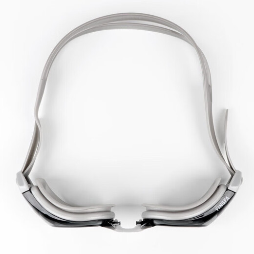 YINGFA swimming goggles HD anti-fog waterproof comfortable training flat light large frame eye protection adult men and women swimming goggles gray