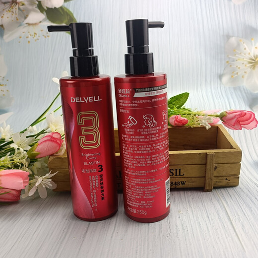 Devili glossy moisturizing elastin styling repair refreshing styling curl gel cream for men and women for all seasons elastin 260g