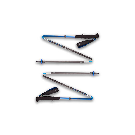 Black Diamond DISTANCE CARBON Z lightweight carbon fiber trekking pole foldable comfortable hiking pole blue black 110CM