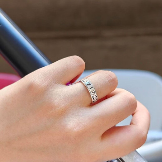 Anmi Lian Lao Phoenix Gold Store model s925 sterling silver Joker Xue same style couple ring birthday event 717 limited edition silver 717 same style single ring