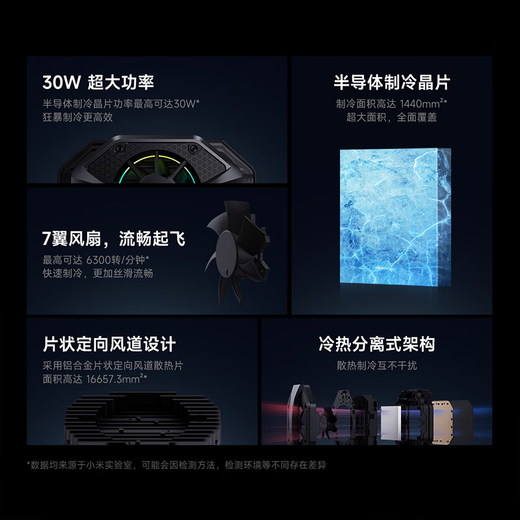 小米冰封散热背夹 手机游戏散热器 半导体制冷直播可用降温神器  小米华为苹果手机通用 小米冰封散热背夹-白色