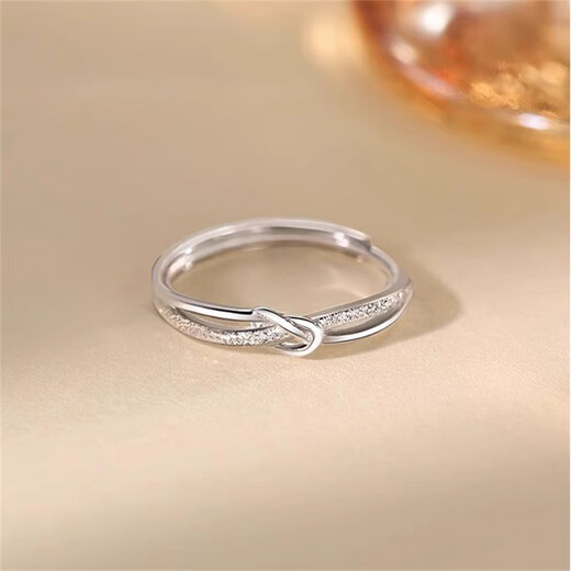 FEILACK Diamond Ring Women's Ring Opening Adjustable Proposal Wedding Ring Anniversary Gift for Girlfriend Birthday Stars - Adjustable Size