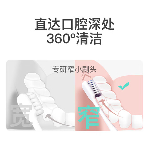 贝医生DR.BEI巴氏牙刷超细软毛牙刷情侣套装牙刷深入去渍 经典版 4支装