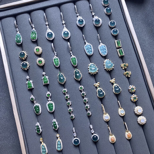 DRJEFUN Qiujia Collection 925 Серьговые серьги Серьги Серьги Серьги Серьги Серьги Серьги Серьги Серьги Серьги Серьги Серьги Серьги с серьгами бренда с серьгами зеленые нефритовые серьги 6627 6627