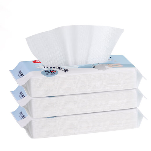 Meiya lazy rag disposable rag household kitchen towel no-wash water-absorbing oil-absorbing dish towel white-150 sheets-20cm*23cm