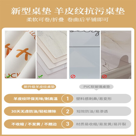 Lilang dining table mat round small round table round coffee table mat no-wash oil-proof and waterproof tablecloth anti-scalding anti-slip mat dining table mat three meals four seasons bear diameter 150cm