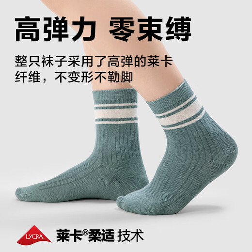 
JD.com makes children's summer socks for girls in the middle tube cotton socks and floor socks for comfortable school starts Zhongda Children 22-24CM