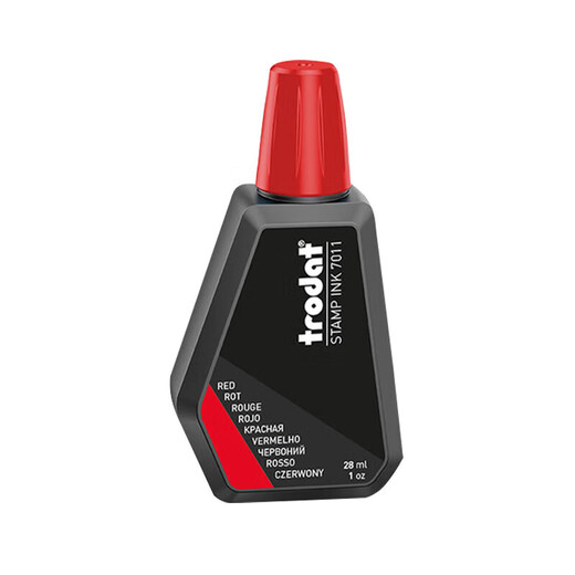 Zhuoda -Drucköl 7011 Rücken Tinte Drucköl Spezialdrucköl für Rücken Tinte Drucköl Dichtung Tinte Drucköl Spezialdrucköl Auffüllung rot 1 Flasche
