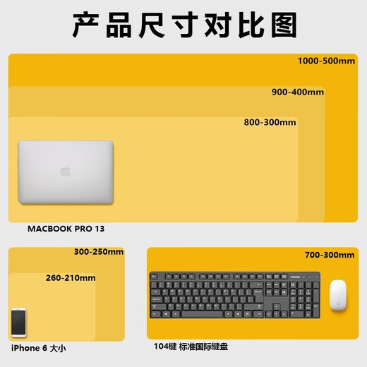 Budi Tapis de souris créatif de style chinois avec texte surdimensionné pour ordinateur de bureau, clavier, grand tapis de bureau personnalisé D3271 1000 x 500 mm5 mm