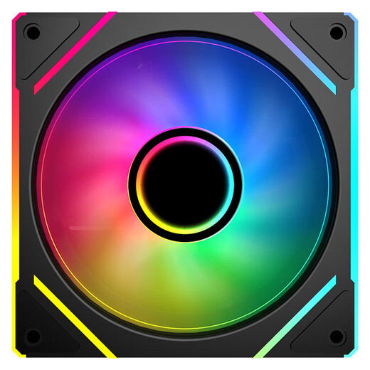 SAMA Realm V3 black reverse blade 12cm chassis fan ARGB infinite mirror light/5V3P divine light synchronization/small 4P-PWM speed regulation/hydraulic bearing/standard shock absorber