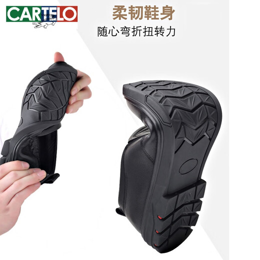Zapatos de cuero de cartelo cuero genuino nuevo estilo 2021 otoño suave sole zapatos casuales de moda aliviables plato de papá de mediana edad tablero DG9209N CUBIERTA NEGRA FUTRA FURAS 38