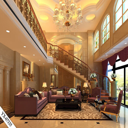 Clcey Anchor Live Broadcast Room Hintergrund Wandtuch 3D dreidimensional realistisches Wohnzimmer Treppe Internet Promi Anker Hintergrundtuch 7371 Breite 1,8 Meter hoch 2 Meter