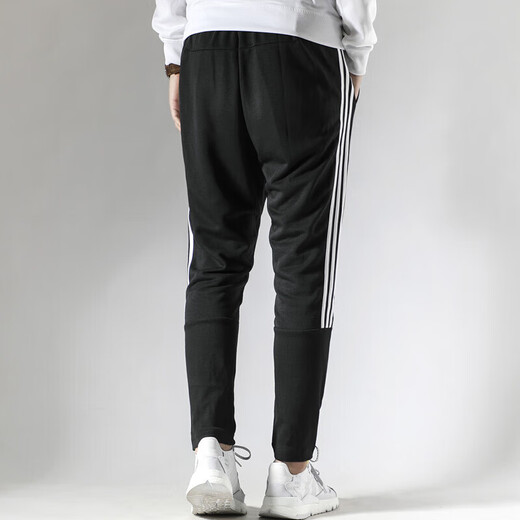 阿迪达斯 （adidas）运动裤男裤夏季新款时尚三条纹休闲裤跑步健身裤子透气小脚裤长裤 DT9901 XS