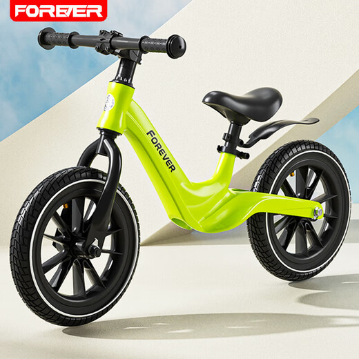 Balance pour enfants pour enfants Scooter pour enfants Balance pour enfants Balance sans pédale Scooter Scooter's Balance Balance Balance 14 pouces Top-ats White 丨 Aluminium ALLIAGE INTÉGRÉE Roue + sac cadeau