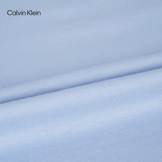 Calvin KleinJeans25春夏男士休闲通勤ck字母印花纯棉针织短袖T恤4RB832G CDN-海天蓝 L