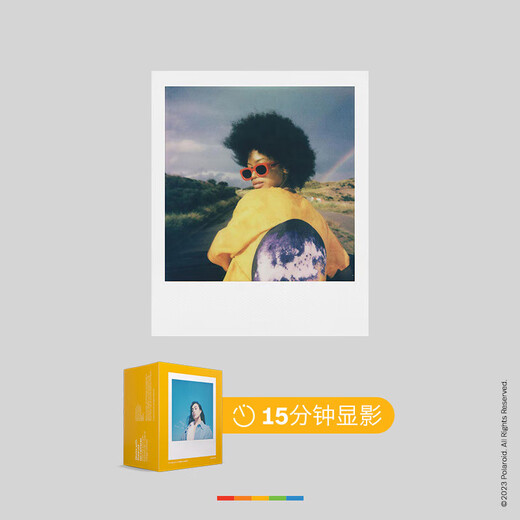 Polaroid Photo Paper Go Color Photo Paper Mini Mini Mini Papel de imágenes de imágenes de un solo tiempo Adecuado para el modelo de marco blanco Color 6 Embalaje [48 imágenes] 6212