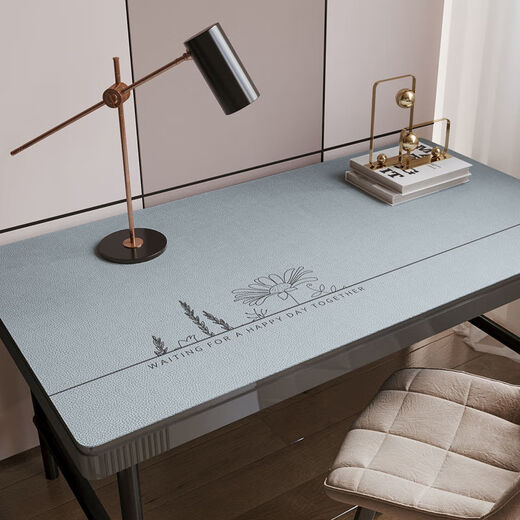 Xinlin desk mat ins style desk tablecloth pvc waterproof and oil-proof student study desk mat dressing table desktop protection mat Nishang Liuying Yiwijing 60x140CM good-looking, easy to use and easy to care for