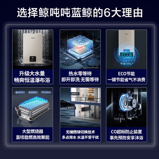 Rinnai Blue Whale 24L gas water heater, state subsidy, zero cold water, large water volume 24GD61R (JSQ47-GD61R)