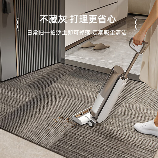 Hazar HAZARD entrance door floor mat [Falman Velvet] feel the foot mat at the entrance door is anti-slip, dirty, and free wash mat for entrance. Jingbo-vertical version 15926 100CM*120CM