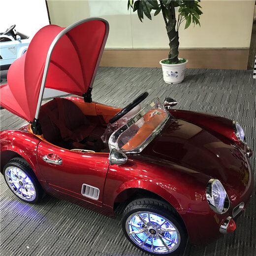 Haoerjia children's toy car can sit on four-wheeled electric car for men and women first birthday gift for children baby remote control car special edition paint burgundy