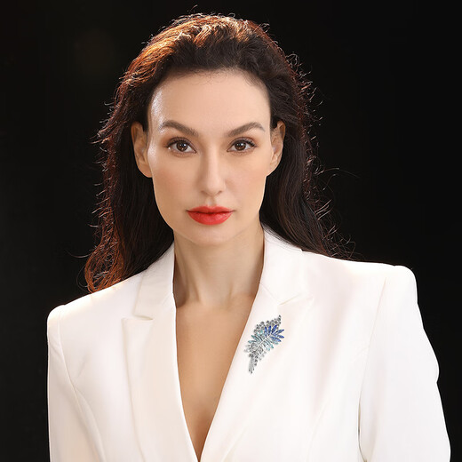 Oppenher benheart Suimanfenghua brooch high-end women's exquisite original wheat ear corsage big-name accessories pendant pin holiday gift for women brooch-Suimanfenghua gradient blue