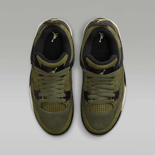Nike (NIKE) Air Jordan 4 GS AJ 4 Joe 4 basketball shoes olive green FB9928-200 36